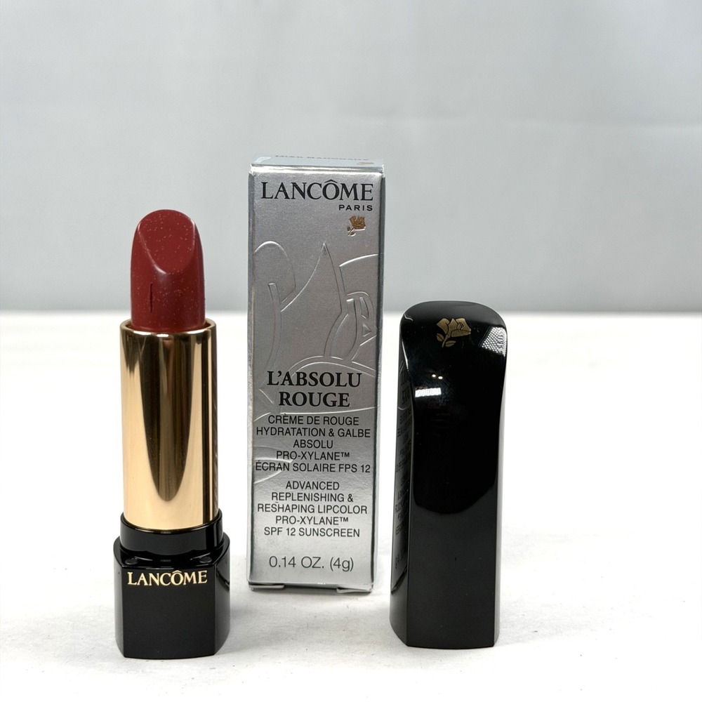 RARE Lancome L'Absolu Rouge Advanced Hydrating Lipstick Luxe Mahogany / New